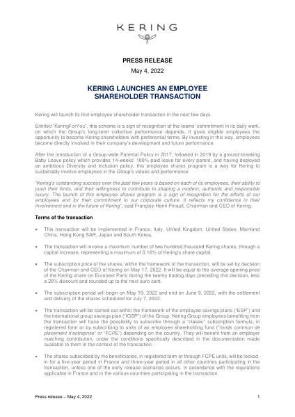 kering employees